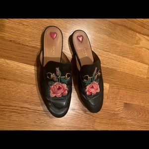 Gucci floral mules size 41